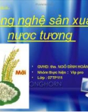 Đề tài: Công nghệ sản xuất nước tương