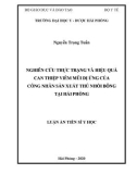 Luận án Tiến sĩ Y học: Nghiên cứu thực trạng và hiệu quả can thiệp viêm mũi dị ứng của công nhân sản xuất thú nhồi bông tại Hải Phòng