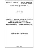 Luận văn Thạc sĩ Sinh học: Nghiên cứu phương pháp thử định hướng dấu vết máu bằng dung dịch phenolphthalein phục vụ công tác giám định sinh học pháp lý tại Việt Nam