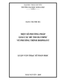 Luận văn Thạc sĩ Toán học: Một số phương pháp giải các đề thi Olympic về phương trình Diophant