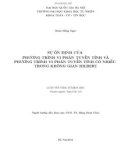 Luận văn Thạc sĩ Khoa học: Sự ổn định của phương trình vi phân tuyến tính và phương trình vi phân tuyến tính có nhiễu trong không gian Hilbert