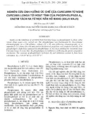 Báo cáo Nghiên cứu ảnh hưởng ức chế của curcumin từ nghệ Curcuma longa tới hoạt tính của Phospholipaza A2, enzym tách ra từ nọc rắn hổ mang (Naja naja) 