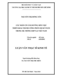 Luận văn Thạc sĩ Kinh tế: Các nhân tố ảnh hưởng đến việc triển khai thành công phân hệ kế toán trong hệ thống ERP tại Việt Nam