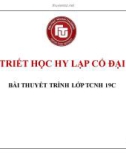 Thuyết trình: Triết học Hy Lạp cổ đại