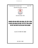 Luận án tiến sĩ Y học: Nghiên cứu đặc điểm lâm sàng, cắt lớp vi tính và mối liên quan của một số yếu tố tiên lượng với kết quả điều trị của ung thư hạ họng