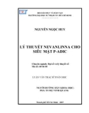 Luận văn Thạc sĩ Toán học: Lý thuyết Nevanlinna cho siêu mặt P-adic