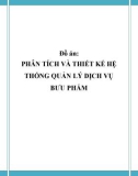 Đồ án: Phân tích thiết kế hệ thống - QUẢN LÝ DỊCH VỤ BƯU PHẨM