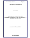 Luận án Tiến sĩ Quản lý công: Hoàn thiện quy hoạch sử dụng đất theo hướng tích hợp thích ứng biến đổi khí hậu ở đồng bằng sông Cửu Long