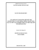 Luận văn Thạc sĩ Kế toán: Các nhân tố ảnh hưởng đến mức độ thành công của hệ thống thông tin kế toán tại các đơn vị sự nghiệp công lập trên địa bàn tỉnh Bình Dương