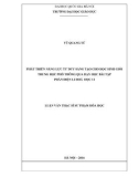 Luận văn Thạc sĩ Sư phạm Hóa học: Phát triển năng lực tư duy sáng tạo cho học sinh giỏi trung học phổ thông qua dạy học bài tập phần điện li Hoá học 11