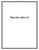 Hoa hòe chữa trĩ