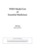 Danh mục thuốc thiết yếu của Tổ chức y tế thế giới