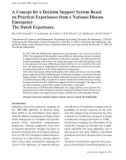 Báo cáo khoa học: A Concept for a Decision Support System Based on Practical Experiences from a National Disease Emergency The Dutch Experience