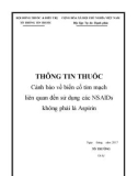 Thông tin thuốc cảnh báo về biến cố tim mạch liên quan đến sử dụng các NSAIDs không phải là Aspirin