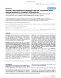 Báo cáo khoa học: Accuracy and feasibility of point-of-care and continuous blood glucose analysis in critically ill ICU patients