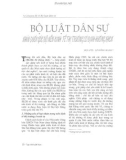 Báo cáo Bộ luật Dân sự nhìn dưới góc độ nền kinh tế thị trường có định hướng XHCN 