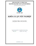 Đồ án tốt nghiệp ngành Kỹ thuật môi trường: Nghiên cứu khả năng hấp thụ Amoni và Phốt phát của cây cói