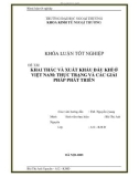 Luận văn KHAI THÁC VÀ XUẤT KHẨU DẦU KHÍ Ở VIỆT NAM: THỰC TRẠNG VÀ CÁC GIẢI PHÁP PHÁT TRIỂN 