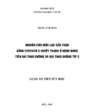 Luận án Tiến sĩ chuyên ngành Nội khoa: Nghiên cứu mức lọc cầu thận bằng Cystatin C huyết thanh ở bệnh nhân tiền đái tháo đường và đái tháo đường típ 2