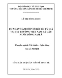 Tóm tắt luận án Tiến sĩ Kinh tế: Độ nhạy cảm đối với rủi ro tỷ giá tại thị trường Việt Nam và các nước Đông Nam Á