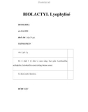 BIOLACTYL Lyophylisé