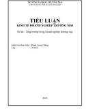 Tiểu luận: Tăng trưởng kinh tế trong doanh nghiệp thương mại