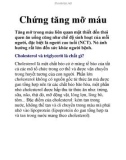 Chứng tăng mỡ máu