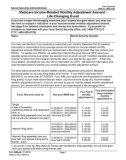 Medicare Income-Related Monthly Adjustment Amount - Life-Changing Event