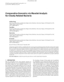 Báo cáo hóa học: Comparative Genomics via Wavelet Analysis for Closely Related Bacteria