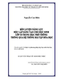 Luận văn Thạc sĩ Giáo dục học: Rèn luyện năng lực độc lập sáng tạo cho học sinh lớp 10 trung học thông qua hệ thống bài tập Hoá học