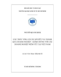 Luận văn Thạc sĩ Kinh tế: Cấu trúc vốn, cơ cấu sở hữu và thành quả của doanh nghiệp – Kiểm chứng với các doanh nghiệp niêm yết tại Việt Nam