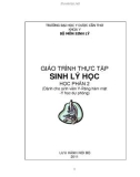 GIÁO TRÌNH THỰC TẬP SINH LÝ HỌC