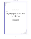 Đề Tài: Thực trạng đầu tư của Intel vào Việt Nam