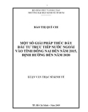 Luận văn Thạc sĩ Kinh tế: Một số giải pháp thúc đẩy đầu tư trực tiếp nước ngoài vào tỉnh Đồng Nai đến năm 2015, định hướng đến năm 2020