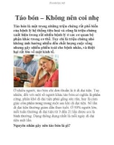 Táo bón – Không nên coi nhẹ