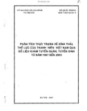 Phân tích thực trạng về hình thái, thể lực của thanh niên Việt Nam qua số liệu khám tuyển quân, tuyển sinh từ năm 1987 đến 2003