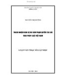 Luận văn Thạc sĩ Luật học: Trách nhiệm dân sự do xâm phạm quyền tác giả theo pháp luật Việt Nam