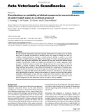 Báo cáo khoa học: Contributions to variability of clinical measures for use as indicators of udder health status in a clinical protocol