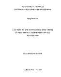 Luận án tiến sĩ Kinh tế: Các nhân tố ảnh hưởng đến sự hình thành và phát triển của kiểm toán liên tục tại Việt Nam