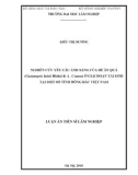 Luận án tiến sĩ Lâm nghiệp: Nghiên cứu yêu cầu ánh sáng của Dẻ ăn quả (Castanopsis boisii Hickelt & A. Camus) ở giai đoạn tái sinh tại một số tỉnh Đông Bắc Việt Nam