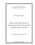 Luận văn Thạc sĩ Toán giải tích: Phương pháp kiểu Newton và phương pháp chiếu cho bài toán bất đẳng thức biến phân