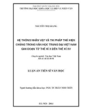 Luận án Tiến sĩ Văn học: Hệ thống nhân vật và thi pháp thể hiện chúng trong văn học trung đại Việt Nam giai đoạn từ thế kỉ X đến thế kỉ XV