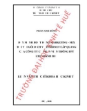 Luận văn Thạc sĩ: Đẩy mạnh hoạt động marketing - mix đối với gói dịch vụ internet cáp quang của công ty cổ phần viễn thông FPT chi nhánh Huế