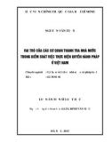 Luận án Tiến sĩ Luật học: Vai trò của các cơ quan thanh tra nhà nước trong kiểm soát việc thực hiện quyền hành pháp ở Việt Nam