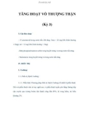 TĂNG HOẠT VỎ THƯỢNG THẬN (Kỳ 3)