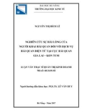 Luận văn Thạc sĩ Quản trị kinh doanh: Nghiên cứu sự hài lòng của người khai hải quan đối với dịch vụ hải quan điện tử tại Cục Hải quan Gia Lai - Kon Tum