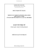 Tóm tắt Luận văn Thạc sĩ Công nghệ thông tin: Trích xuất ý định người dùng mua hàng trên mạng xã hội sử dụng phương pháp suy luận các mô hình