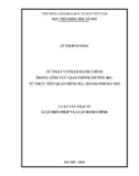 Luận văn Thạc sĩ Luật học: Xử phạt hành chính trong lĩnh vực giao thông đường bộ - Từ thực tiễn quận Đống Đa, Thành Phố Hà Nội