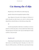 Các thương tổn về điện