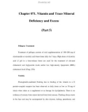 Chapter 071. Vitamin and Trace Mineral Deficiency and Excess (Part 5)